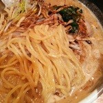 俺流塩らーめん - にんにく味噌　中太