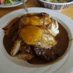 Big Island Grill - ロコモコスペシャル　3種類　ハンバーグ、チキンカツ、スパムが乗ってます！