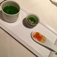 ラ・ロシェル 南青山 - アミューズ3種盛り★
                茶碗蒸し、サーモンのムースなど！
