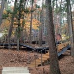 星のや富士 - クラウドテラスに登っていきます