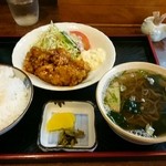 Inakaya - チキン南蛮定食750円、安っ！