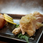 ハマチョウ - 蒸し鶏と蕪のお漬物