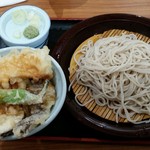 Soba diya komoro - 秋野菜丼セット(税込745円)