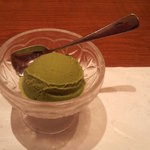 Kappou Ootomi - デザートの果物をアイスに変更してもらいました❤濃厚な抹茶アイス最高♪