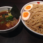 三豊麺 サンプラザ店 - 濃厚魚介つけ麺山盛り煮卵トッピング