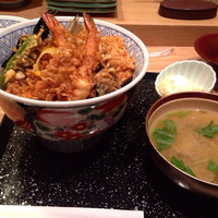一心 金子 - 金子の天丼と味噌汁