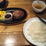 肉と米 ハジメ 行徳店 - サムライハンバーグ 900円
                                