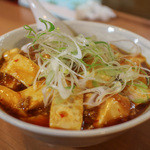 突撃ラーメン - 夜限定麻婆豆腐麺(中太麺)☆