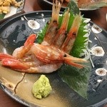 北海道居酒屋あおちゃん - ボタンエビ刺身