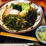 Soba Dokoro Nagomi - 冷山菜そば¥800