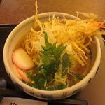 うどん館 藤丸 - えびゴボウかき揚げうどん