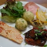 （2015/9月）ランチBセットの前菜盛り合わせ