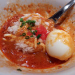 アジトイズム - 【イレギュラー】まぜそばアラビアータ（800円）＋〆のリゾット（200円）