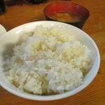 ウチョウテン - セットのごはんと味噌汁