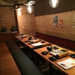 個室居酒屋 美濃や 松戸西口店 - 個室も仕切りをはずすと大人数での宴会にも対応してくれる