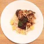 ビストロアム - ランチコース 3888円 の栗御飯の牛頬肉の赤ワイン煮のせ