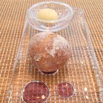 ビストロアム - ランチコース 3888円 のパン、柚子バター