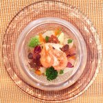 ビストロアム - ランチコース 3888円 の魚介のパフェ