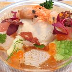 ビストロアム - ランチコース 3888円 の魚介のパフェ
