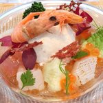 ビストロアム - ランチコース 3888円 の魚介のパフェ