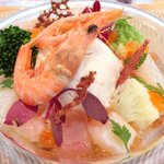 ビストロアム - ランチコース 3888円 の魚介のパフェ