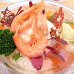 ビストロアム - ランチコース 3888円 の魚介のパフェ