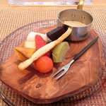ビストロアム - ランチコース 3888円 のミニチュアフォアグラフォンデュ