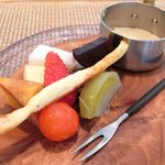 ビストロアム - ランチコース 3888円 のミニチュアフォアグラフォンデュ