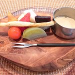 ビストロアム - ランチコース 3888円 のミニチュアフォアグラフォンデュ