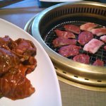 味付け肉もあります