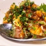 Akaboshi tokumagai - 昆布森産　真牡蠣と柿の和えもの