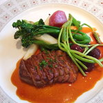 ラトラス - 2010.６月  鴨のロースト　アメリカンチェリーのコンポートソース