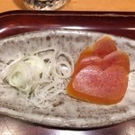 寿し処 寿々 - 唐墨
      ネギと食べるのは初めて！