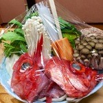 海鮮茶屋 - この日は友人達と金目鯛の鍋。♪