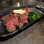 Okonomiyaki Teppanyaki Kohinata - 和牛赤身の炙り刺し