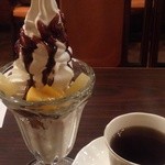 エルム - セットのパフェ&コーヒー