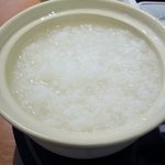 SORA ＣＡＦＥ - お粥はどんぶりに入って来るので蓋を茶碗替わり使用しても良いんですが私はそのままいただきました