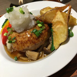 泥武士 - ナチュラルポークのきのこハンバーグ