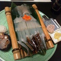 海鮮家 はこだて 本店 - 活イカ踊り造り（3人前）2015