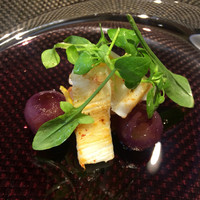 レストラン ラ・フロレゾン・ドゥ・タケウチ - ランチ：秋の果実と天使の海老イカのサラダ仕立て