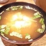 日本橋 天丼 金子半之助 - 味噌汁（100円）
