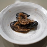 かぐら坂 志満金 - 鮑の肝がサービス！
