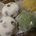 出町ふたば - （2015/9月）豆大福、よもぎ大福