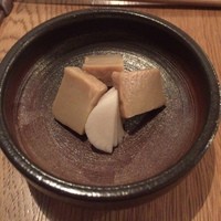 自家製粉石臼挽きうどん 青空blue 本店 - 豆腐のみそ漬け