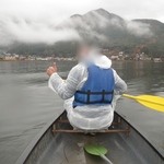 星のや富士 - インディアンカヌーで河口湖に漕ぎ出しました