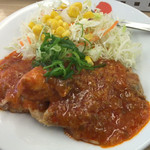 Matsuya - 鶏のチリソース定食 ¥630 の鶏のチリソース