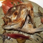 なにわ料理 有 - 白甘鯛、お頭焼き（2015,10）