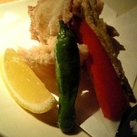 石塀小路豆ちゃ 京都 - 揚げもの　鳥の竜田揚げとわかさぎ