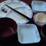 Masu Kitakami Shirayuritei - 朝食完食の図