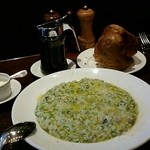 トラットリア グランボッカ - 【2015年11月カキの生海苔クリームリゾット～柚子胡椒風味